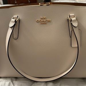 Coach bag and wallet. Beautiful cream color C embossd coach wallet
